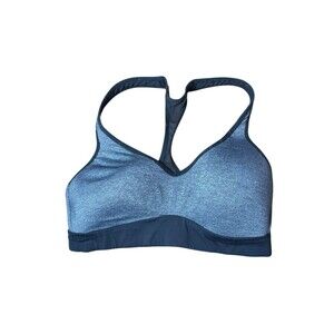 Lululemon Flow Y Sports Bra Nulu Lightly Padded Women’s Size US 6 Gray Black